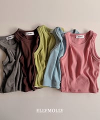 259[予約]ELLYMOLLY slime layered sleeveless