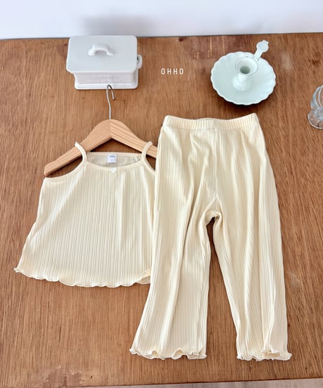 37[予約]ohho heart pleated camisole