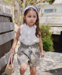 25[予約]mon Atelier frill neck blouse