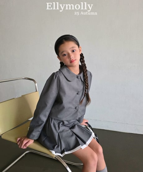 [即納]ELLYMOLLY shushu crop jk