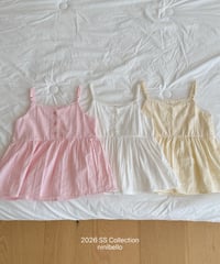 33[予約]ninibello milk tank top blouse