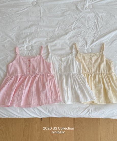 33[予約]ninibello milk tank top blouse