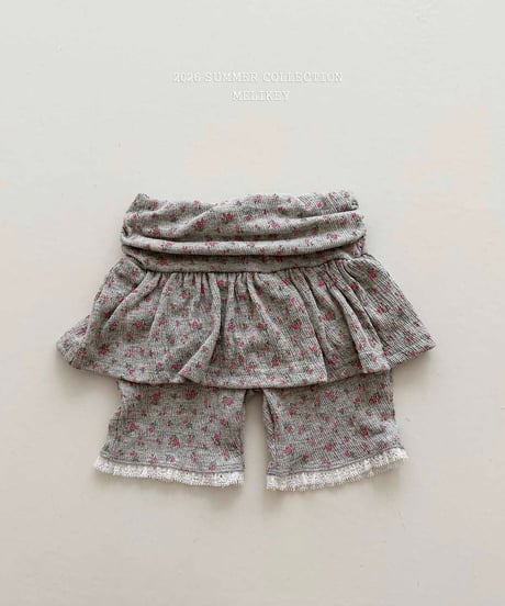 64[予約]melikey shirred 5short skirt leggings