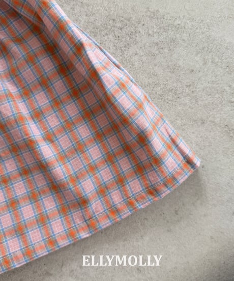 41[予約]ELLYMOLLY mellow check dress