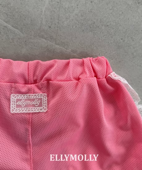 47[予約]ELLYMOLLY mesh frill shorts