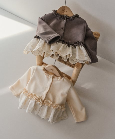 [即納]Roa lace frill cardigan