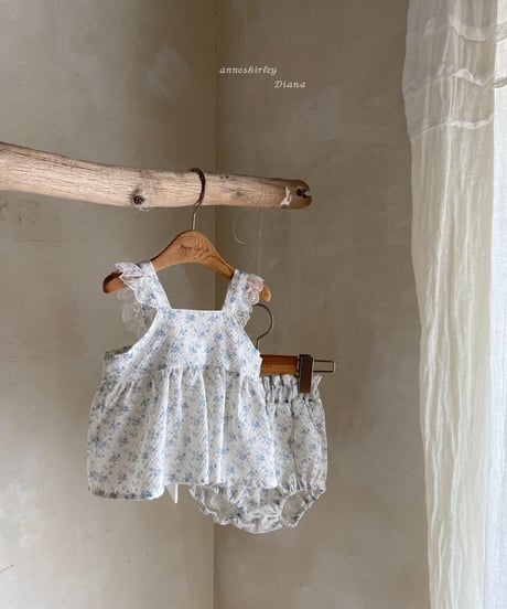 6[予約]anneshirley flower ribbon blouse set