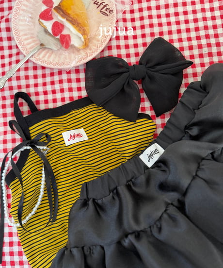 9[予約]jujua striped tank top