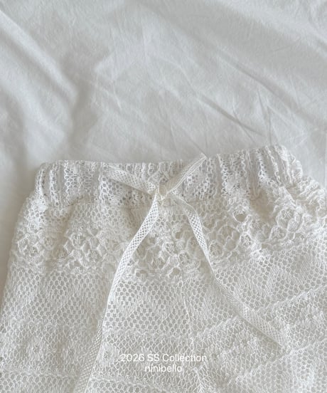 56[予約]ninibello crochet shorts