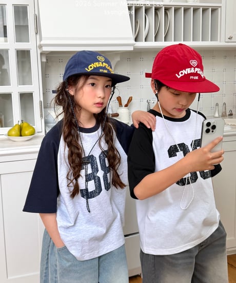 47[予約]matilda&lee 38 color block raglan tee