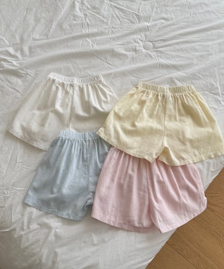 50[予約]ninibello butter button pants