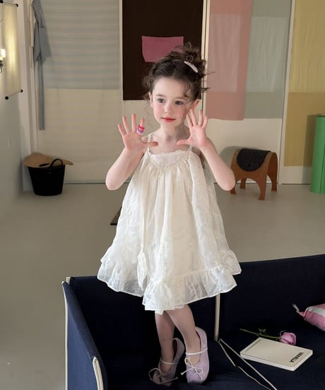 13[予約]aiai cream shirred volume dress