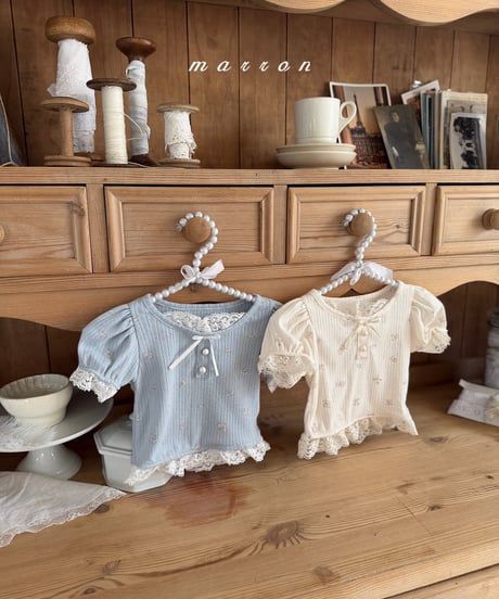 5[予約]marron rosa t-shirt(XS-L)