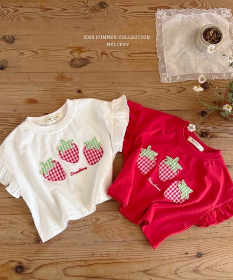 3[予約]melikey strawberry patch t