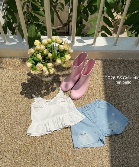 89[予約]ninibello most denim pants