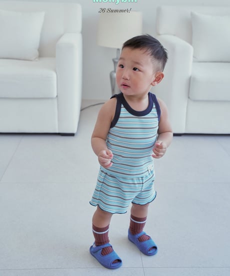 11[予約]Mollybin soda color matching tank top