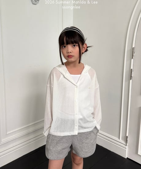 90[予約]matilda&lee summer hooded cardigan