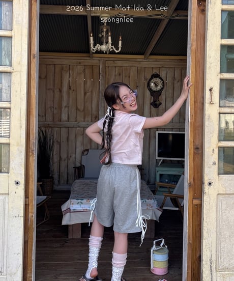 65[予約]matilda&lee 4 line ribbon pants