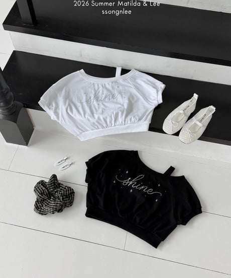 15[予約]matilda&lee cubic lettering tee