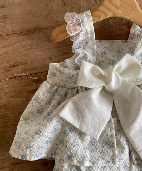 6[予約]anneshirley flower ribbon blouse set