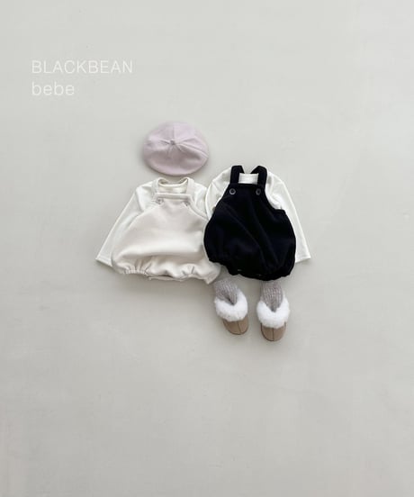 13[予約]blackbean woody suspender bebe set(baby)