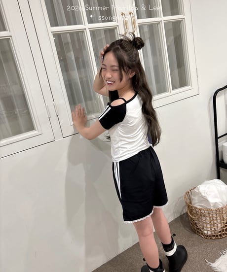 10[予約]matilda&lee color matching line tee