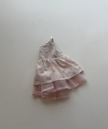 55[予約]aiai pink flower tulle blouse