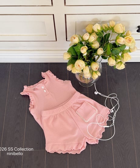 86[予約]ninibello romi frill sleeveless top