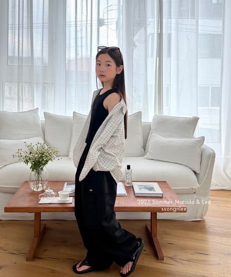 85[予約]matilda&lee joy check shirt