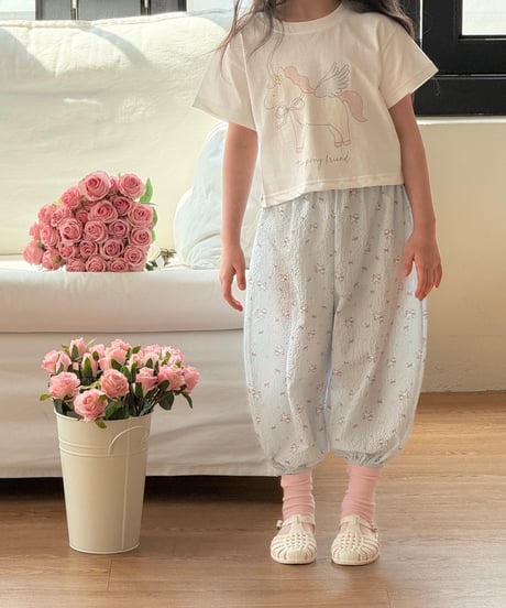 21[予約]ninibello apple pony crop tee
