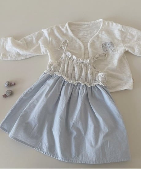 10[予約]mydaughter bustier dress&cardigan set
