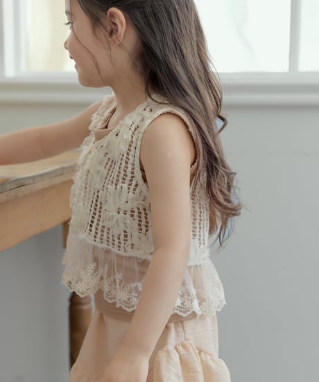 21[予約]Roa pure lace vest