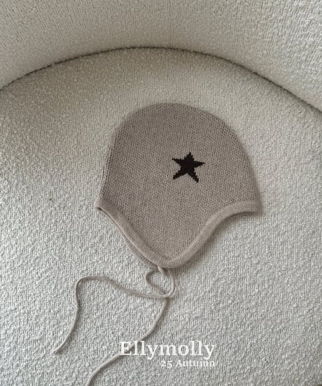 116[予約]送料無料 ELLYMOLLY self made knit hat