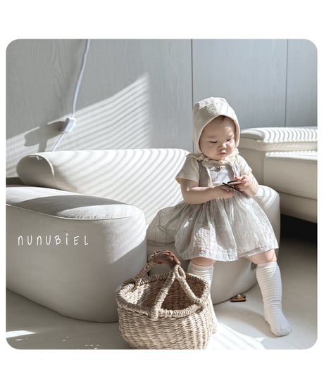 73[予約]nunubiel bebe ribbed frill t-shirts