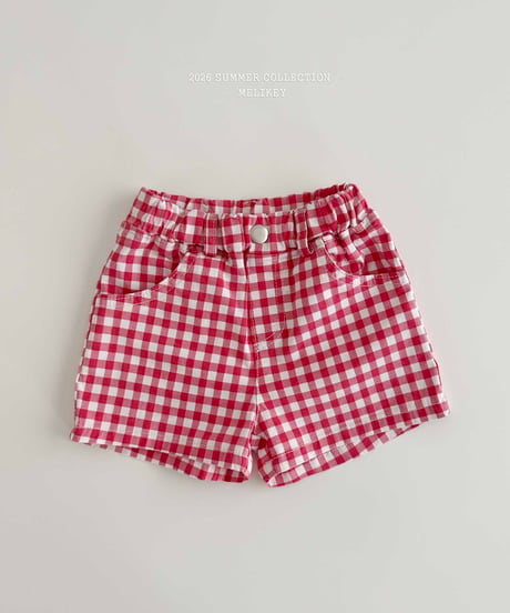 41[予約]melikey check heart pants