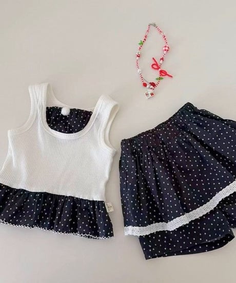 39[予約]mydaughter black mood dot set up