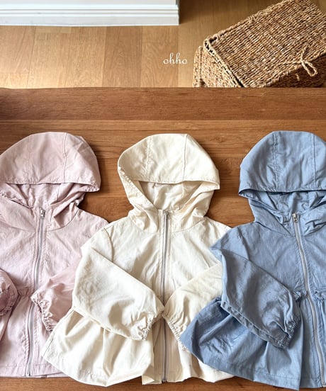 6[予約]ohho summer frill windbreaker