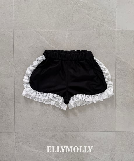 47[予約]ELLYMOLLY mesh frill shorts