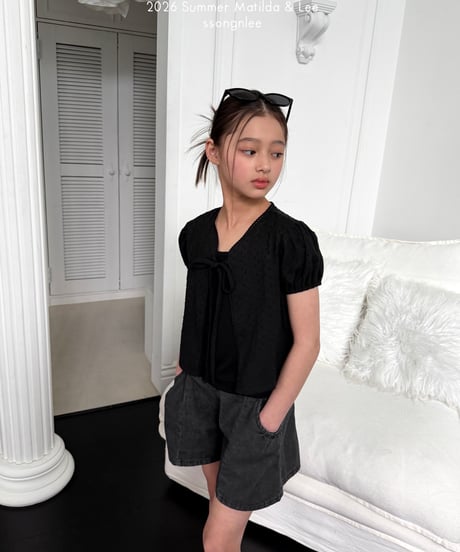 88[予約]matilda&lee puff blouse cardigan