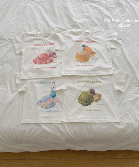81[予約]ninibello scoop scoop short sleeve t-shirt(adult)
