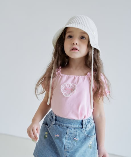 15[予約]momoann heart puff tee
