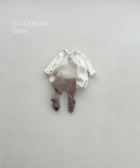 13[予約]blackbean woody suspender bebe set(baby)