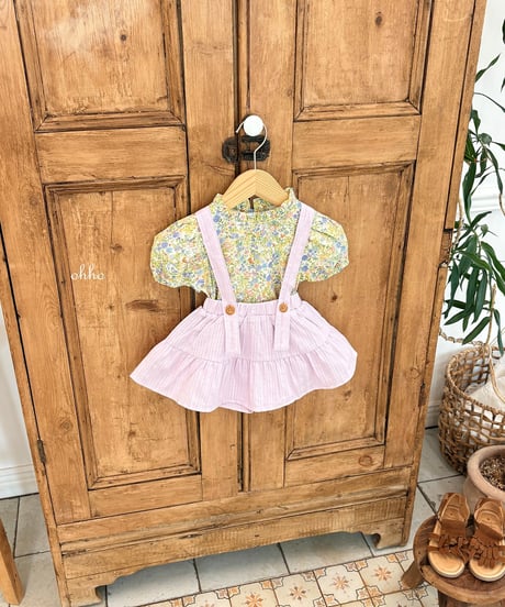 10[予約]ohho floral blouse