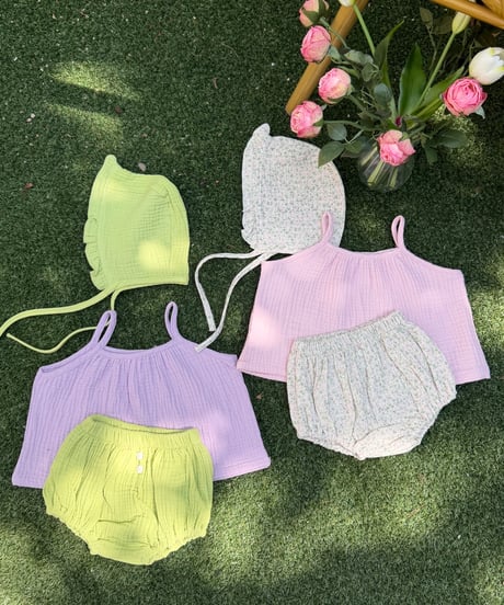 112[予約]ninibello cancan frill bonnet(baby)
