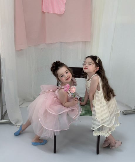 4[予約]aiai angel flower chiffon dress