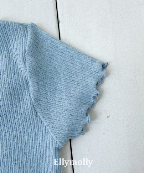 87[予約]ELLYMOLLY shirring opening point t