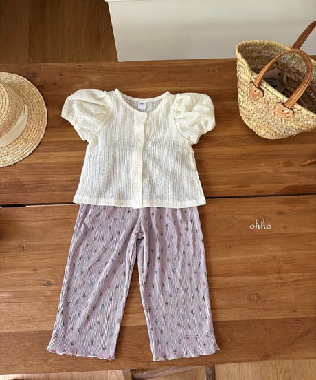 25[予約]ohho mare pleated pants