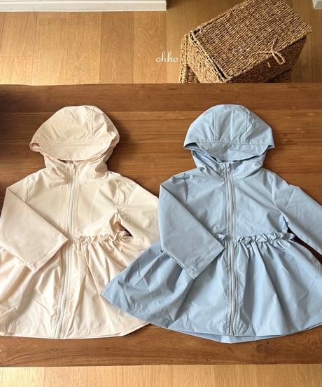 7[予約]ohho ohho frill rain jacket