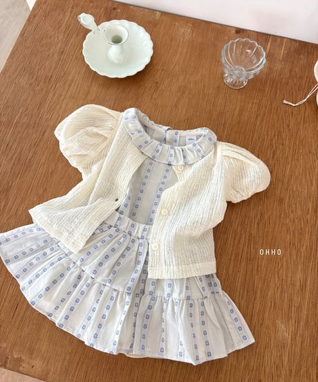36[予約]ohho ette shirred skirt