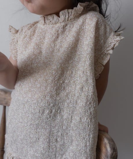 7[予約]mimi market line frill sleeveless